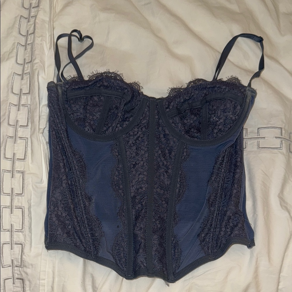 Urban Outfitters Blue Lace Bra